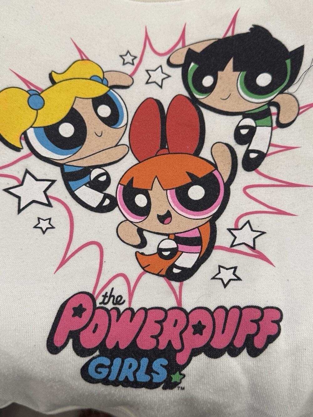 The Powerpuff Girls Cartoon Network Womans Graphic Sweatshirt Size small